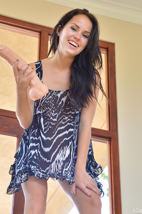 Meagan reveals her deepest desires using a large dildo with fearless passion 06 pics